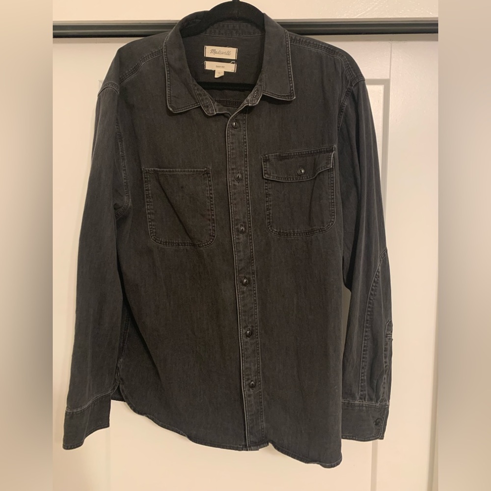 Madewell Black Denim shirt